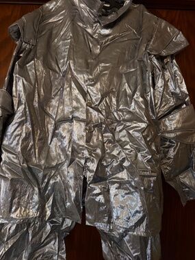 Men's Silver Metallic Jacket by